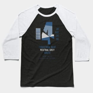 Sneaker Label Jordan 4 Industrial Blue Sneaker Matching Baseball T-Shirt